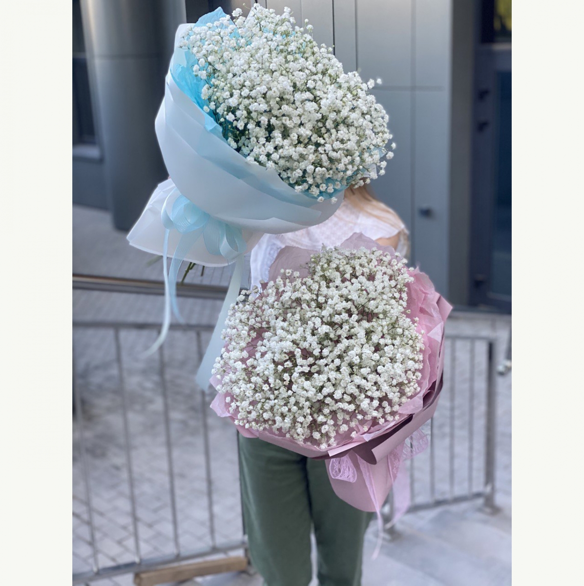 Букет Воздушное облачко из 9 веток гипсофилы